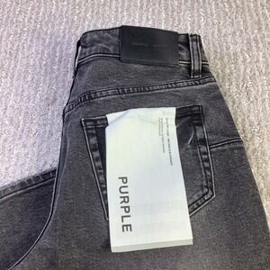 Purple Brand D1000 Mid Rise Straight Leg Jeans Black Wash Size 26 NWT‎